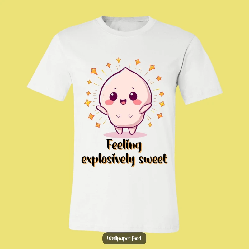 Funny Beaming Candy T-Shirt - Starry Explosion Graphic, Hilarious Sweet Apparel Gift