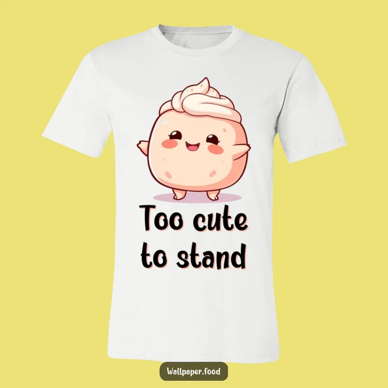 Funny Cake Character Wobble T-Shirt - Cute & Happy Design, Perfect Gift