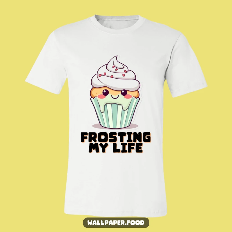 Funny Cupcake Drip T-Shirt: Wearable Joy from a Sweet Character