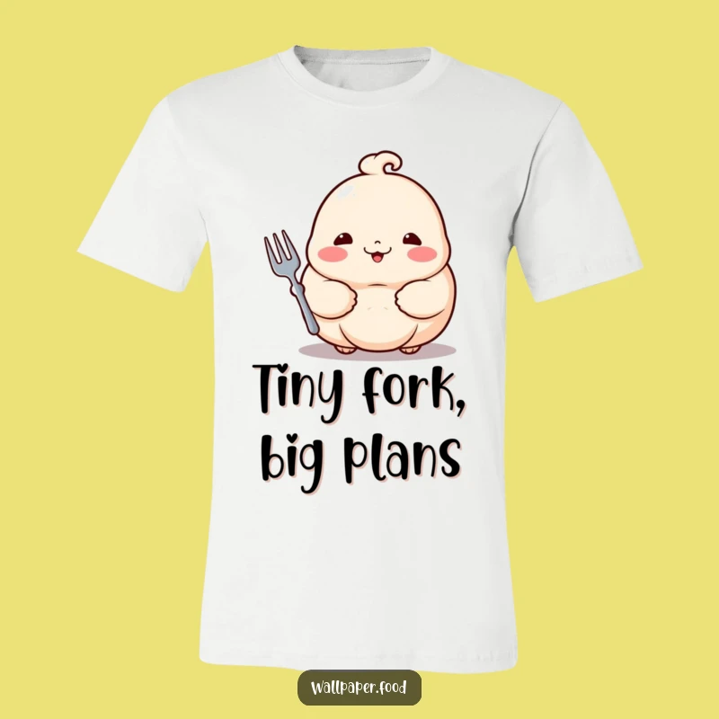 Funny Dumpling T-Shirt: Rosy Cheeks, Tiny Fork, Perfect Humorous Gift