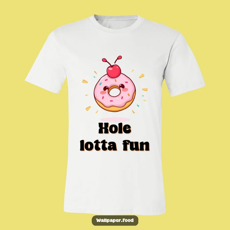 Funny Donut Spin T-Shirt - Crazy Treat Character Tee for Maximum Energy