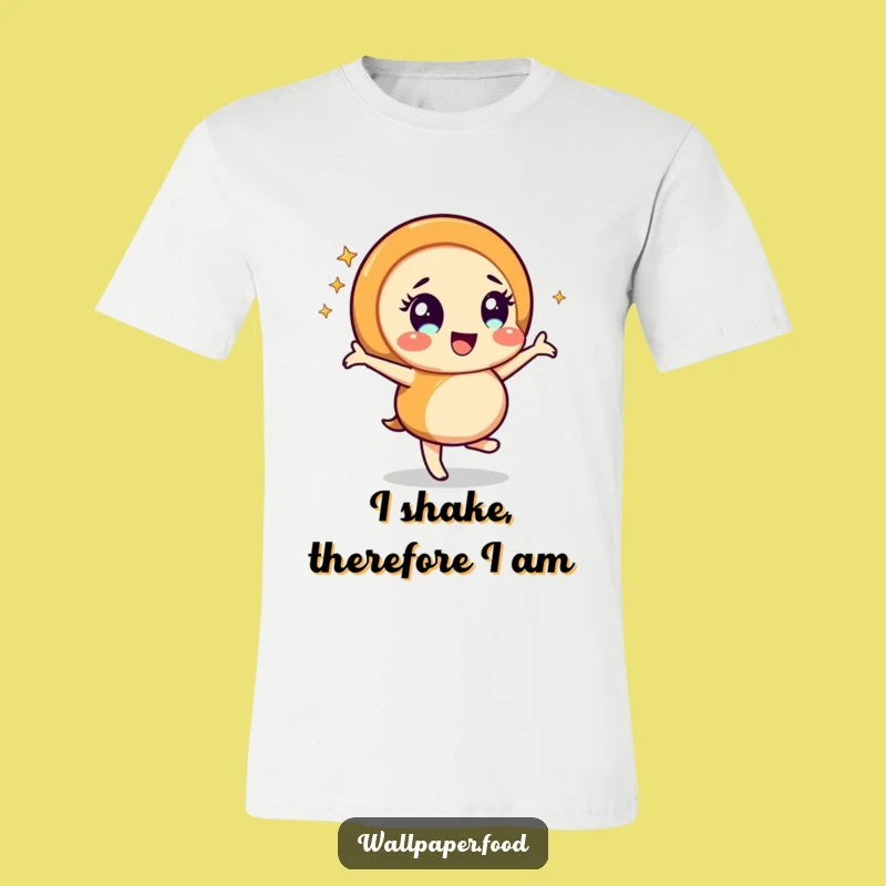 Funny Caramel Swirl Dancing T-Shirt: Cheerful Character Sparkle Tee, Perfect Funny Gift