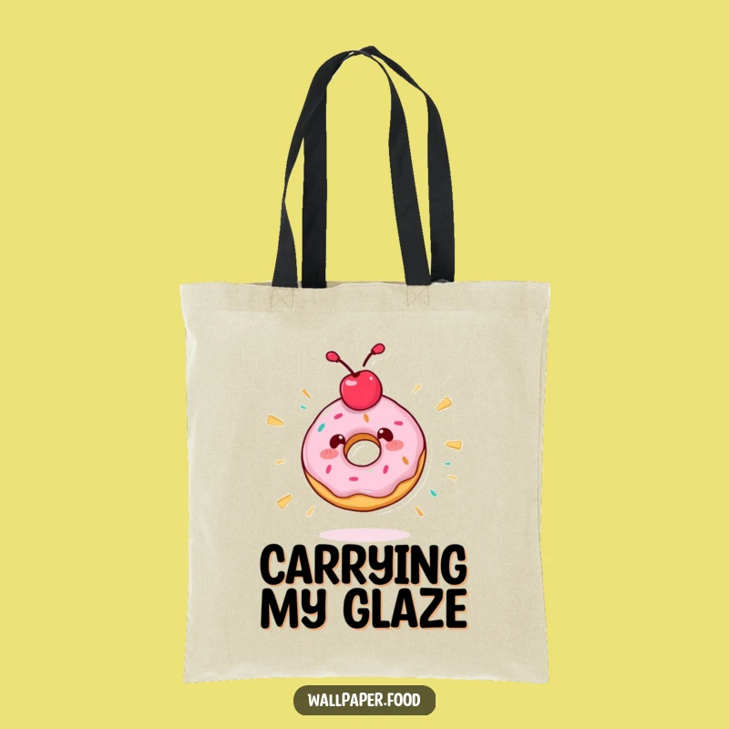 Funny Donut Spin Tote Bag - Carry Your Treats with Whimsical Flair