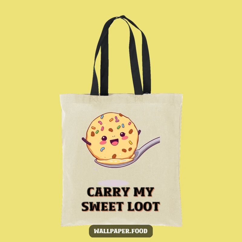 Funny Cookie Jump Tote Bag - Carry Your Sweetness Everywhere!