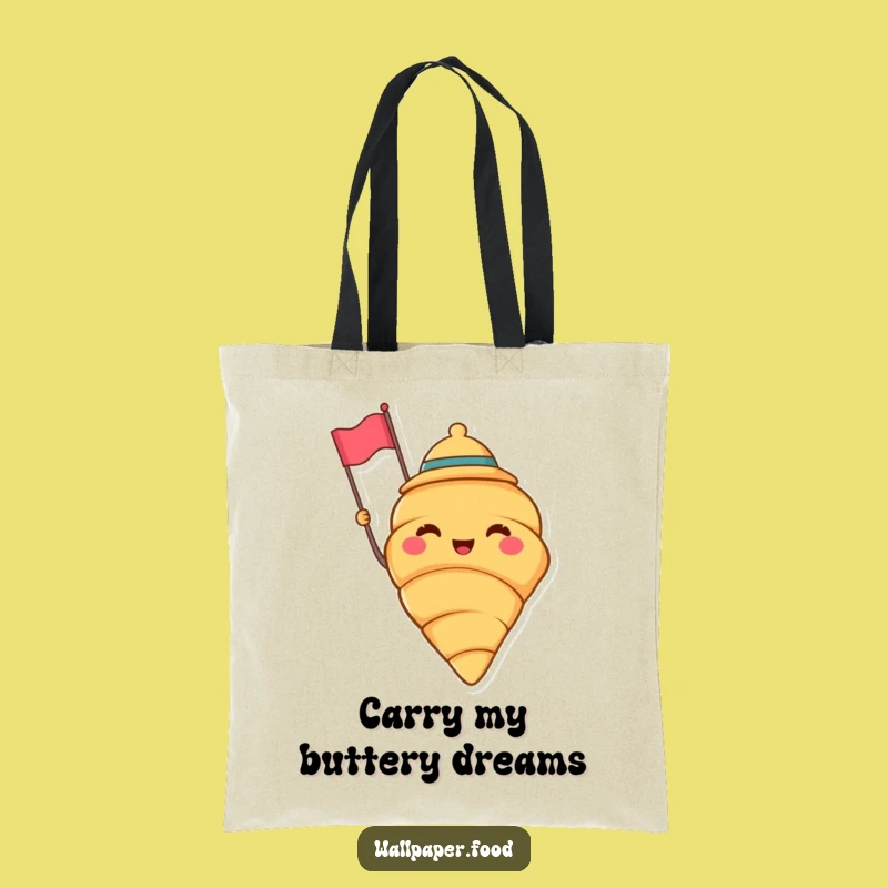Funny Croissant Hat Tote Bag - Carry Your Joy with Baking Style!