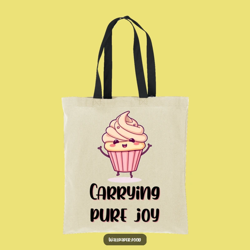 Funny Cupcake Spin Tote Bag: Carry Your Sweets in Style