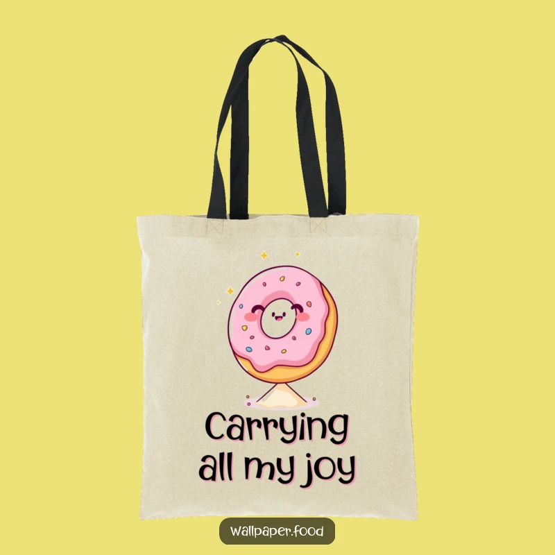 Funny Donut Sprinkle Balance Tote Bag: Carry your essentials with a sprinkle of joy.