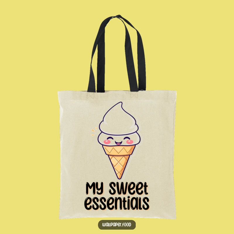 Funny Ice Cream Cone Tote Bag - Delightful & Spacious Carry-All