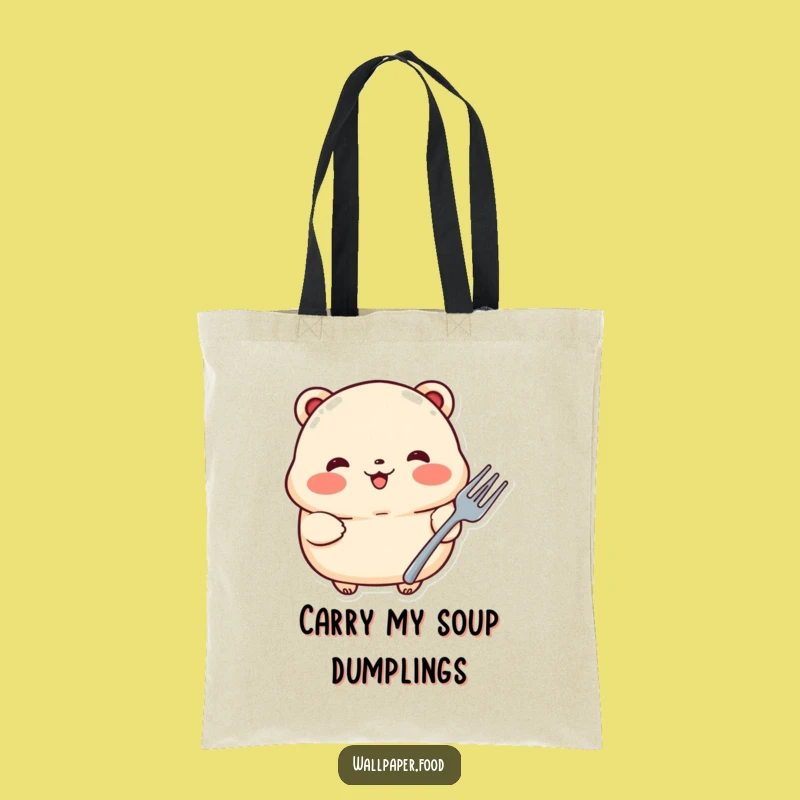 Funny Proud Dumpling Fork Tote Bag: Carry Your Culinary Adventures