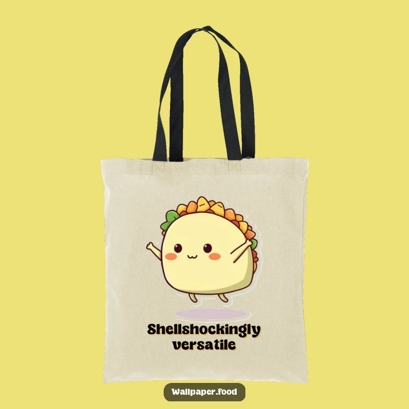 Funny Taco Split Tote Bag: Carry your essentials with a side of laughter.