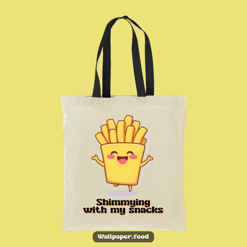 Funny French Fry Shimmy Tote Bag - Carry Your Grooves Everywhere